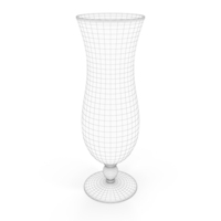Hurricane Cocktail Glass Wireframe PNG & PSD Images