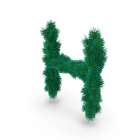 Christmas Tree Letter H PNG & PSD Images