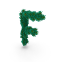 Christmas Tree Letter F PNG & PSD Images