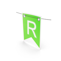 Garland Flag With Letter R PNG & PSD Images