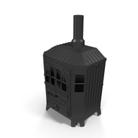 Retro Wood Stove PNG & PSD Images