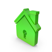 HOME SYMBOL GREEN PNG & PSD Images