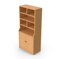 Wooden High Cabinet PNG & PSD Images