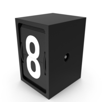Flip Indicator Number 8 PNG & PSD Images