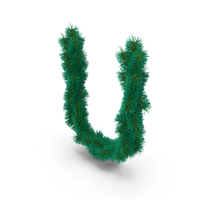 Christmas Tree Letter U PNG & PSD Images