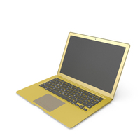 Laptop Yellow PNG & PSD Images