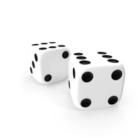 Double Six White Dice PNG & PSD Images
