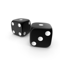 Dice Black Double One PNG & PSD Images