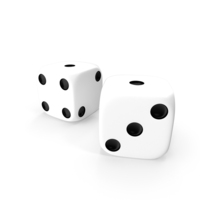 Dice White Double One PNG & PSD Images