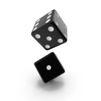 Dices Falling Black White PNG & PSD Images