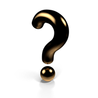 Gold Question Mark Symbol PNG & PSD Images
