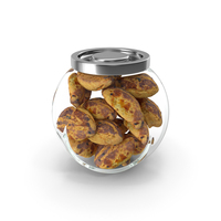 Glass Jar With Cookies PNG & PSD Images