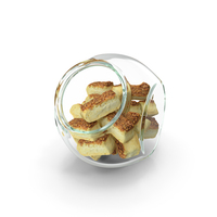 Glass Jar With Cookies PNG & PSD Images