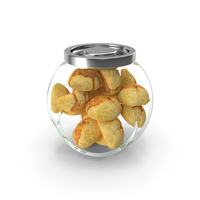 Glass Jar With Cookies PNG & PSD Images