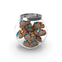 Glass Jar With Cookies PNG & PSD Images