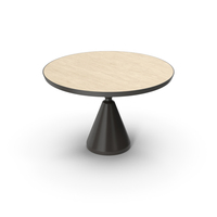 Beige Round Table PNG & PSD Images