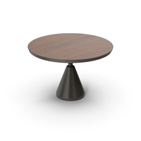 Dark Wood Round Table PNG & PSD Images
