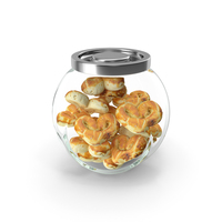 Glass Jar With Cookies PNG & PSD Images