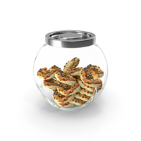 Glass Jar With Cookies PNG & PSD Images