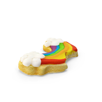 Rainbow Cookie Bitten PNG & PSD Images