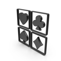 Black Playing Cards Symbol PNG & PSD Images