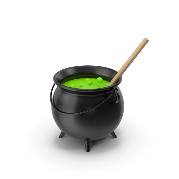 Magic Cauldron Witch Stick PNG & PSD Images