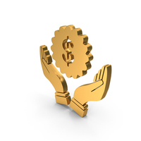 Dollar Save Money Care Hands Gold PNG & PSD Images