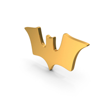 Gold Halloween Bat Symbol PNG & PSD Images