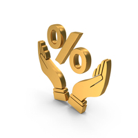 Percent Save Loan Hands Gold PNG & PSD Images