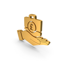 Pound Briefcase Care Money Hand Gold PNG & PSD Images