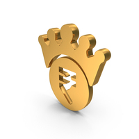 Rupee Coin Crown Price Gold PNG & PSD Images