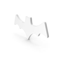 White Halloween Bat Symbol PNG & PSD Images