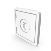 Locker Rupee Bank Save Money White PNG & PSD Images