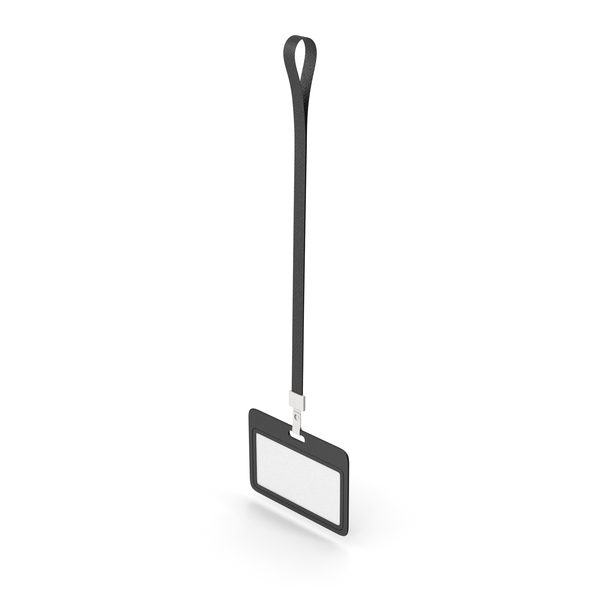 Black Hanging ID Badge PNG & PSD Images