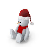 Snowman With Santa Hat PNG & PSD Images