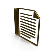 Note Paper Gold PNG & PSD Images