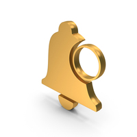 Notification Bell Counter Gold PNG & PSD Images