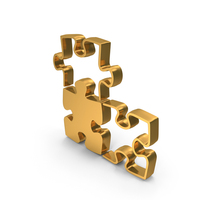 Puzzle Plan Gold PNG & PSD Images