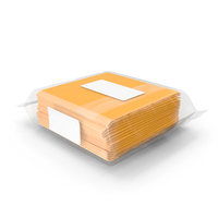 Sliced Cheese Single Pack Blank PNG & PSD Images
