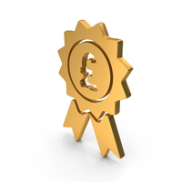 Badge Price Pound Gold PNG & PSD Images