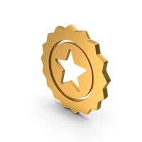 Favorite Star Frame Gold PNG & PSD Images