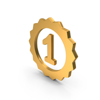 Gold 1st Position Frame Symbol PNG & PSD Images
