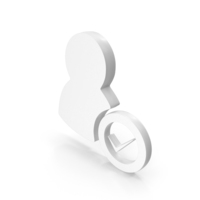 User Correct Accept Tick White PNG & PSD Images