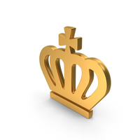 Gold Crown Icon PNG & PSD Images
