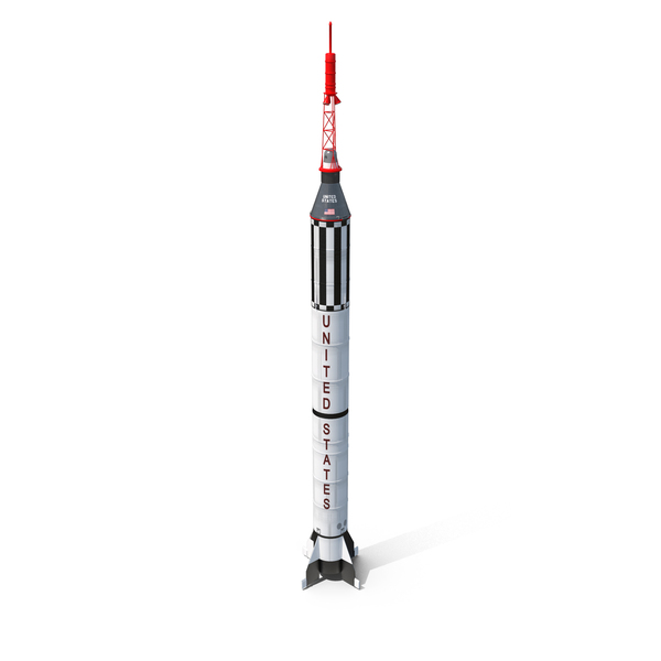 NASA Mercury 4 With Redstone Rocket PNG & PSD Images