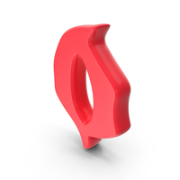 Stylish Gothic Font Alphabet Small Letter O Red PNG & PSD Images
