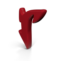 Red Stylish Gothic Font Small Letter R PNG & PSD Images