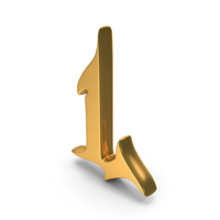 Gold Stylish Gothic Font Capital Letter L PNG & PSD Images