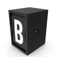 Flip Indicator Letter B PNG & PSD Images