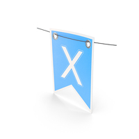 Garland Flag With Letter X PNG & PSD Images